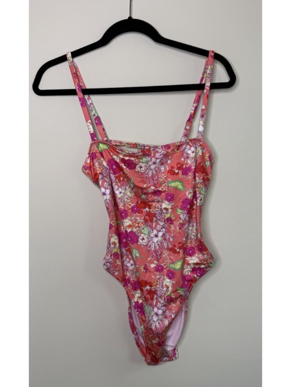 New Victorias Secret One Piece Swim Suit Bathing Suit Pink Floral